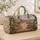 Orange And White Cat With Cottage Scene For Heartfelt Best Friend Travel Keepsakes Quilted Weekend Bag - 4