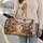 Orange And White Cat With Cottage Scene For Heartfelt Best Friend Travel Keepsakes Quilted Weekend Bag - 2