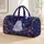 White Cat And Purple Daisies Under Stars For Dreamy Weekend Getaways Quilted Weekend Bag - 1