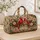 Northern Cardinal Pair With Holly for Cozy Autumn Getaways and Nature-Loving Travelers Quilted Weekend Bag - 4