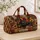 Black Dachshund and Rustic Patchwork for Cozy Country Getaways and Dog-Loving Travelers Quilted Weekend Bag - 4