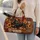 Black Dachshund and Rustic Patchwork for Cozy Country Getaways and Dog-Loving Travelers Quilted Weekend Bag - 2