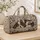 Patchwork Dog and Wildflower Motifs for Cozy Weekend Getaways and Everyday Travel Quilted Weekend Bag - 4