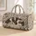Patchwork Dog and Wildflower Motifs for Cozy Weekend Getaways and Everyday Travel Quilted Weekend Bag - 1