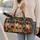 French Bulldog Puppies in Colorful Patchwork for Weekend Getaways and Bulldog Lovers Quilted Weekend Bag - 2