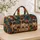 French Bulldog Puppies in Colorful Patchwork for Weekend Getaways and Bulldog Lovers Quilted Weekend Bag - 4