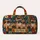 French Bulldog Puppies in Colorful Patchwork for Weekend Getaways and Bulldog Lovers Quilted Weekend Bag - 6