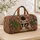Black Cat Reading a Newspaper Among Cacti for Whimsical Everyday Escapes Quilted Weekend Bag - 4