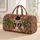 Black Cat Reading a Newspaper Among Cacti for Whimsical Everyday Escapes Quilted Weekend Bag - 1