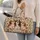 Three Shih Tzu Puppies Paw Prints for Cozy Getaways and Dog Lover Travel Quilted Weekend Bag - 2