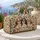 Three Shih Tzu Puppies Paw Prints for Cozy Getaways and Dog Lover Travel Quilted Weekend Bag - 5
