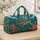 Sea Turtle Hibiscus Ocean Scene for Tropical Getaways and Coastal Vacation Travelers Quilted Weekend Bag - 4