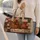Dachshund in Vintage Floral Patchwork for Cozy Weekend Getaways and Thoughtful Gifts Quilted Weekend Bag - 2