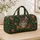 Floral Crown Tabby Cat With Forest Blooms For Nature Loving Everyday Travel Adventures Quilted Weekend Bag - 4