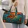 Autumn Sea Turtle at Sunset in Jewel Tones for Coastal Getaways and Nature Lovers Quilted Weekend Bag - 2