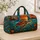 Autumn Sea Turtle at Sunset in Jewel Tones for Coastal Getaways and Nature Lovers Quilted Weekend Bag - 4