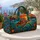 Autumn Sea Turtle at Sunset in Jewel Tones for Coastal Getaways and Nature Lovers Quilted Weekend Bag - 5
