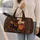Halloween Black Cat, Pumpkin and Moon for Autumn Getaways and Spooky Season Quilted Weekend Bag - 2