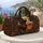 Halloween Black Cat, Pumpkin and Moon for Autumn Getaways and Spooky Season Quilted Weekend Bag - 5