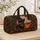 Halloween Black Cat, Pumpkin and Moon for Autumn Getaways and Spooky Season Quilted Weekend Bag - 4