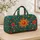 Colorful Rainbow Sunburst Flowers for Sunny Weekend Getaways and Everyday Travel Escapes Quilted Weekend Bag - 4
