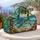 Tropical Sea Turtle Beach Scene for Island Getaways and Coastal Summer Travel Lovers Quilted Weekend Bag - 5