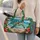 Tropical Sea Turtle Beach Scene for Island Getaways and Coastal Summer Travel Lovers Quilted Weekend Bag - 2