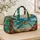 Tropical Sea Turtle Beach Scene for Island Getaways and Coastal Summer Travel Lovers Quilted Weekend Bag - 4