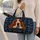 Long-Eared Basset Hound Beneath Golden Stars for Cozy Weekend Getaways and Travel Lovers Quilted Weekend Bag - 2