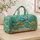 Sea Turtle Lagoon Scene for Coastal Getaways and Sunny Weekend Escapes by the Shore Quilted Weekend Bag - 4