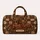 Brown Dachshund with Heritage Florals for Cozy Weekend Getaways and Dachshund Lovers Quilted Weekend Bag - 6