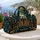 Retro Spider Cityscape for Weekend Getaways and Urban Night Adventures for Travelers Quilted Weekend Bag - 5