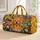 Smiling Golden Retriever Sunburst for Sunny Weekend Getaways and Happy Travel Adventures Quilted Weekend Bag - 1