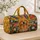 Smiling Golden Retriever Sunburst for Sunny Weekend Getaways and Happy Travel Adventures Quilted Weekend Bag - 4