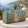 Patchwork Calico Cat and Wildflowers for Cozy Weekend Getaways and Garden Lovers Travel Quilted Weekend Bag - 5