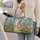 Patchwork Calico Cat and Wildflowers for Cozy Weekend Getaways and Garden Lovers Travel Quilted Weekend Bag - 2