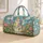 Patchwork Calico Cat and Wildflowers for Cozy Weekend Getaways and Garden Lovers Travel Quilted Weekend Bag - 1