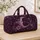 Purple Crescent Moon, Spider And Wildflowers For Enchanted Holiday Travel Escapes Quilted Weekend Bag - 4