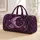 Purple Crescent Moon, Spider And Wildflowers For Enchanted Holiday Travel Escapes Quilted Weekend Bag - 1