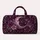 Purple Crescent Moon, Spider And Wildflowers For Enchanted Holiday Travel Escapes Quilted Weekend Bag - 6