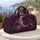 Purple Crescent Moon, Spider And Wildflowers For Enchanted Holiday Travel Escapes Quilted Weekend Bag - 5