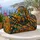 Retro Spider Web and Starbursts for Bold Weekend Travel and Everyday Adventure Style Quilted Weekend Bag - 5