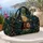 Moonlit Lake Cats and Blossoms for Peaceful Weekend Escapes and Quiet Nature Lovers Quilted Weekend Bag - 5