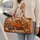 A Rustic Harvest Truck with Sunflowers and Pumpkins for Cozy Autumn Weekend Getaways Quilted Weekend Bag - 2