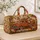 A Rustic Harvest Truck with Sunflowers and Pumpkins for Cozy Autumn Weekend Getaways Quilted Weekend Bag - 4