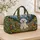 Fluffy Bichon Frise Mountain Wildflowers for Scenic Weekend Getaways Quilted Weekend Bag - 4