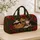 Sleepy Christmas Kittens And Poinsettias For Cozy Winter Holiday Travel Adventures Quilted Weekend Bag - 4