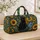 Sunflower Black Cat and Blue Vase for Artful Weekend Travel and Nature Loving Women Quilted Weekend Bag - 4
