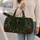 Vintage Spider Web Holly Art For Festive Holiday Travel And Winter Getaways Quilted Weekend Bag - 2