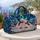 Polar Bear Family Under Northern Lights for Cozy Winter Getaways and Arctic Fans Quilted Weekend Bag - 5